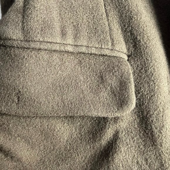 1960s Woodcrest Brown Wool Overcoat As Is - Picture 10 of 14